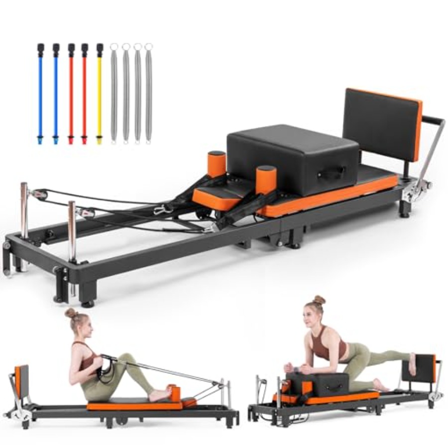Home Gym Jump Box - Home gym Pilates reformer machine: foldable