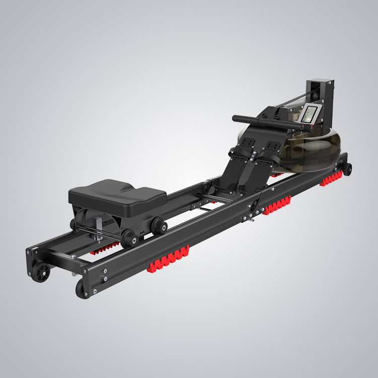 Home Gym Upper Body Workout - Water Rowing Machine Ergometer Led Gym