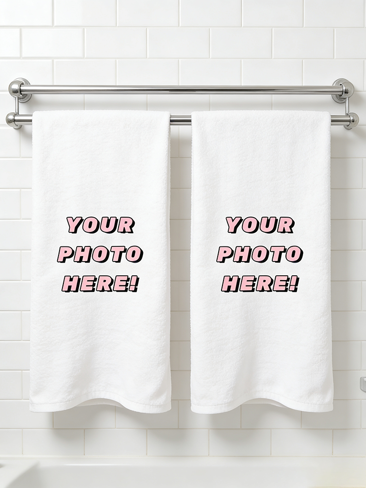 Home Gym Outfit - 1Pc/2Pc Custom Photo Towel, Upload Your