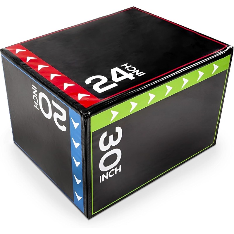 Home Gym Jump Box - BalanceFrom 3-in-1 Foam Plyometric Jump Box