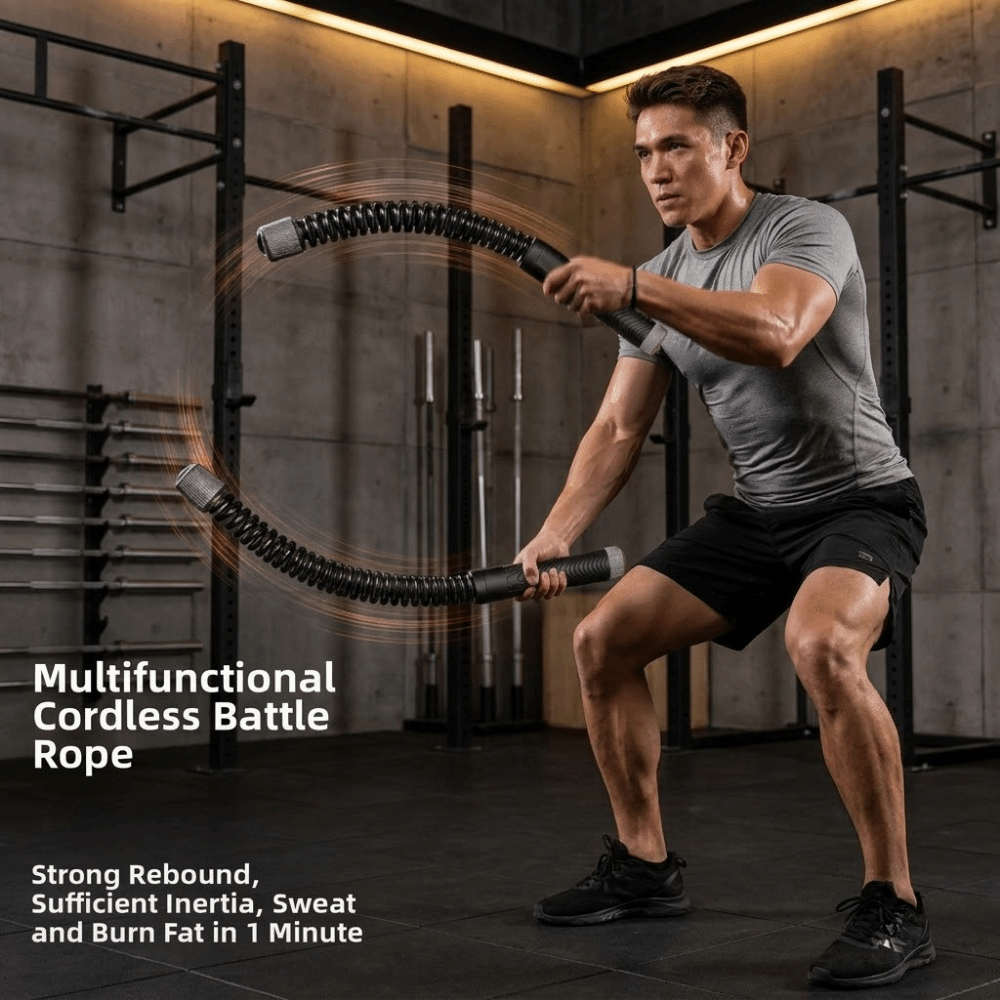 2pcs Non Slip Handle Cordless  - огляд і ціна Battle Rope Heavy