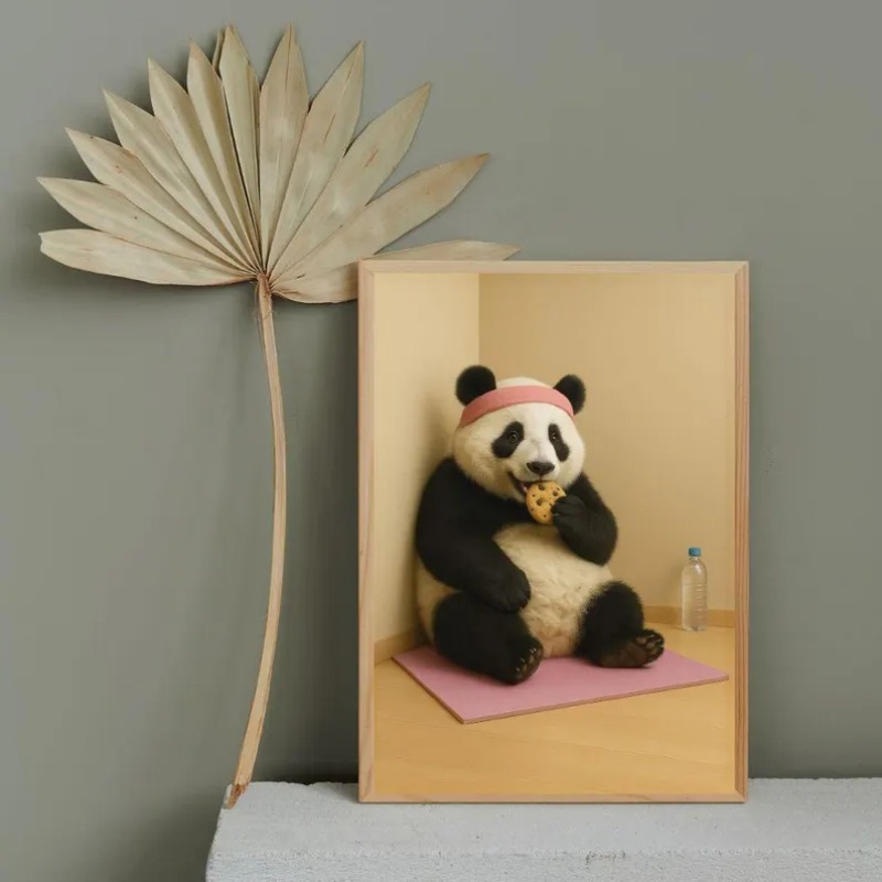 Modern Funny Animals Sports Po - огляд і ціна Home Gym Yoga Room