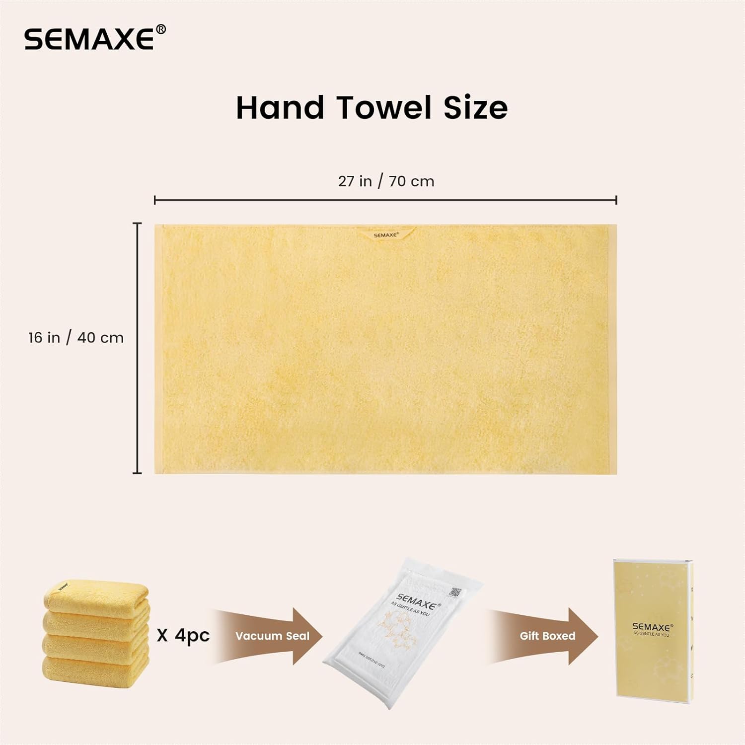 SEMAXE 40*70cm 125g Hand Towel - огляд і ціна Home Gym Outfit