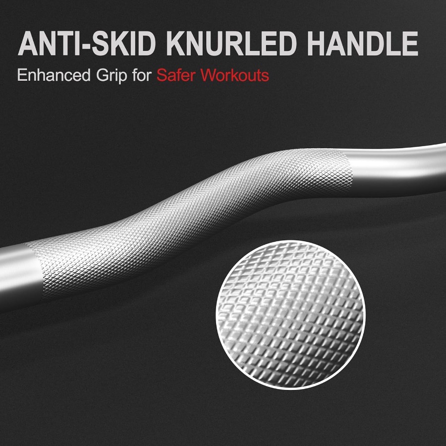 Barbell Set Curl Bar and Weigh - огляд і ціна Barbell Curl Bar