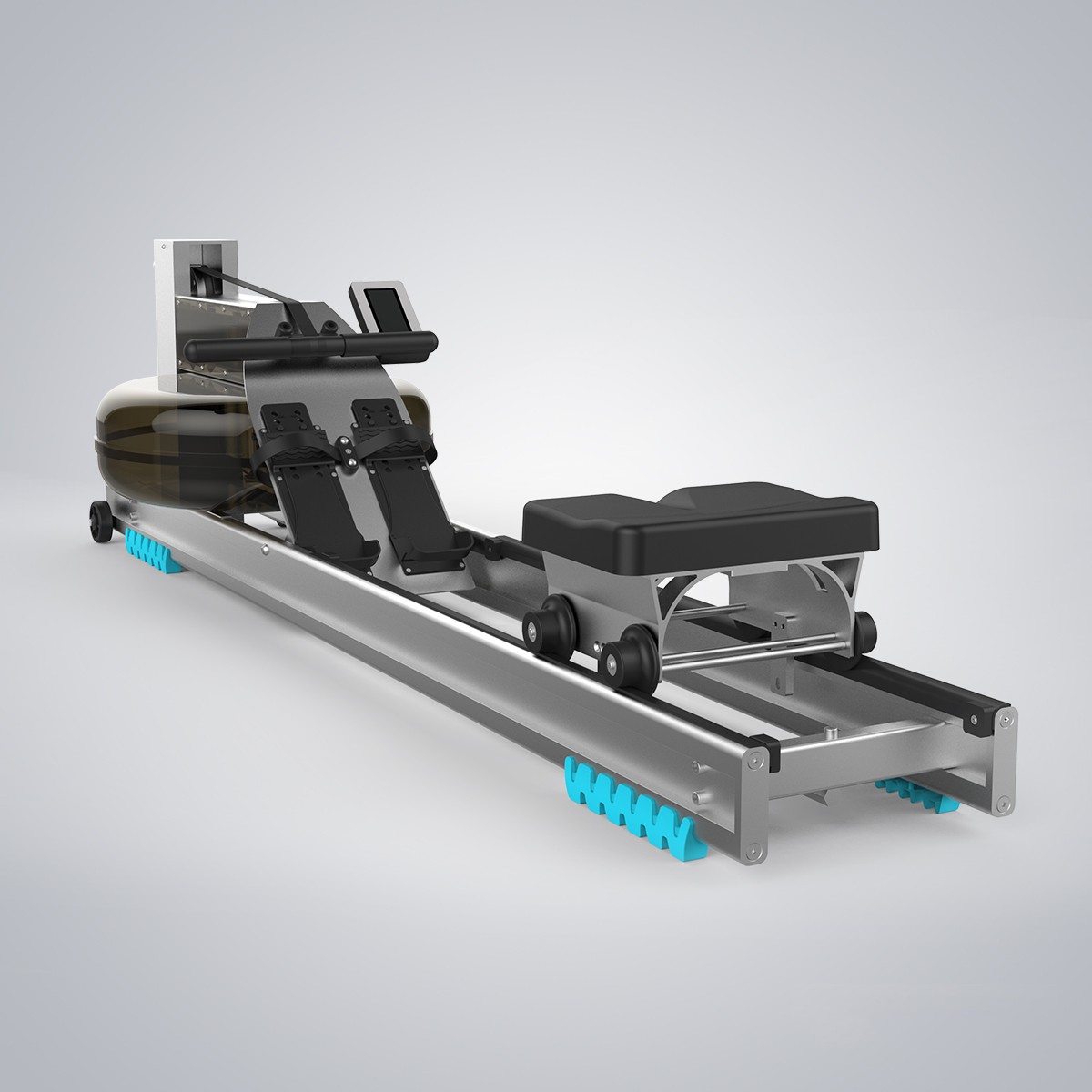 Water Rowing Machine Ergometer - огляд і ціна Home Gym Upper Body Workout