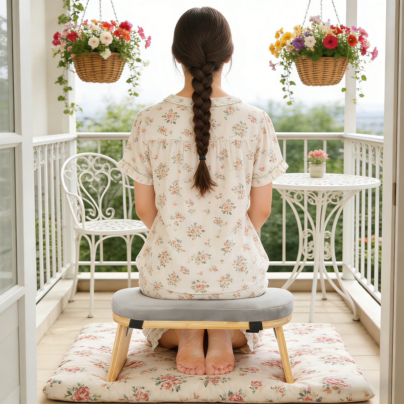 Foldable Meditation Bench, Por - огляд і ціна Home Gym Yoga Room