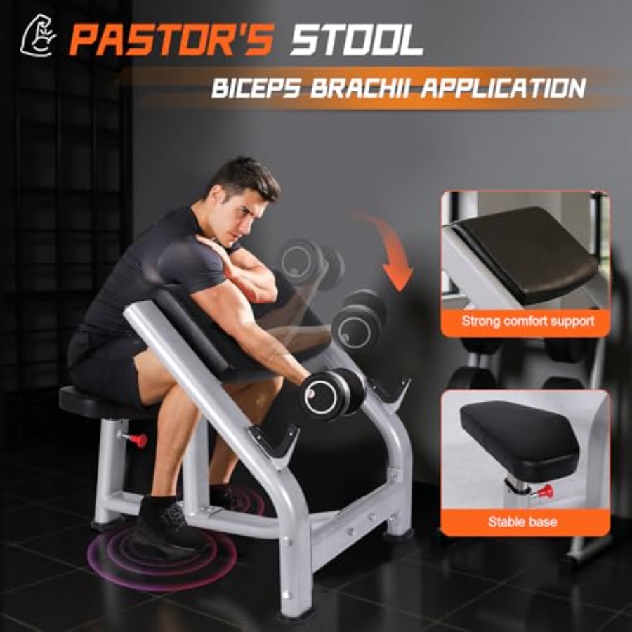 Adjustable Fitness Preacher Cu - огляд і ціна Home Gym Upper Body Workout