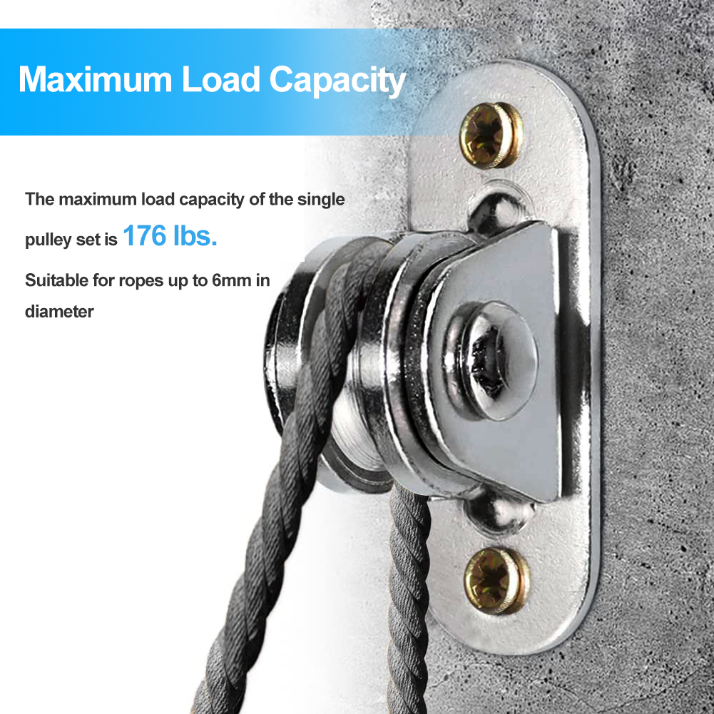 2/4Pcs Heavy Duty Fixed Pulley - огляд і ціна Battle Rope Heavy