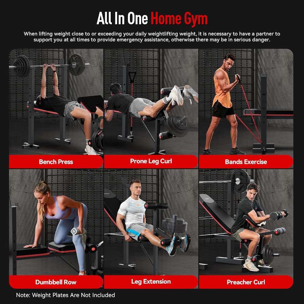 660lb Weight Bench Set with Le - огляд і ціна Barbell Curl Bar