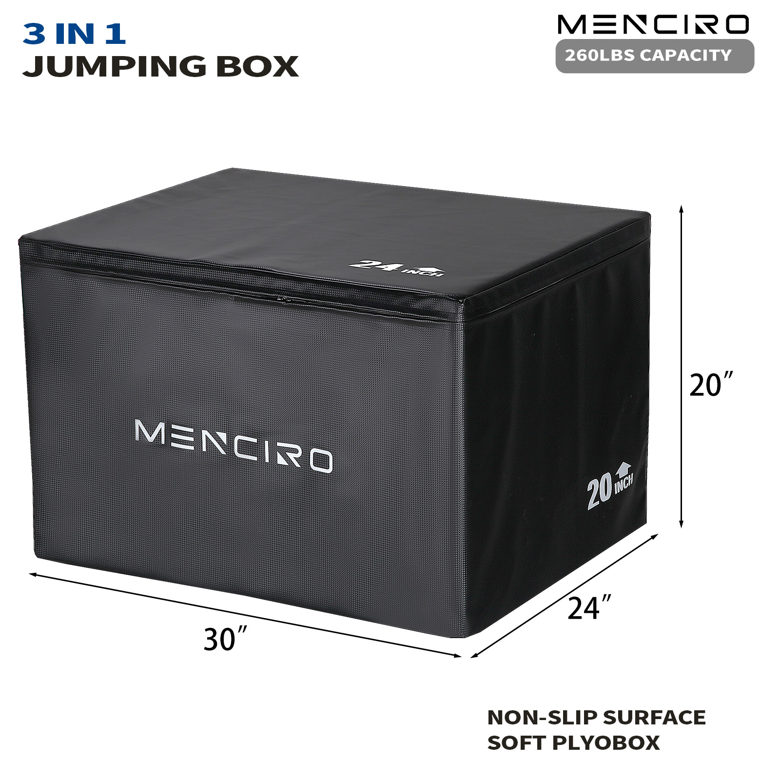 MENCIRO PE Foam Jump Box Home  - огляд і ціна Home Gym Jump Box