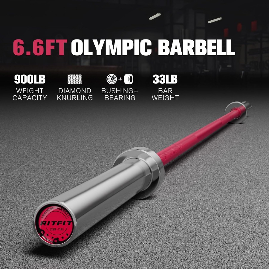 6.6FT Barbell for Strength and - огляд і ціна Barbell Curl Bar