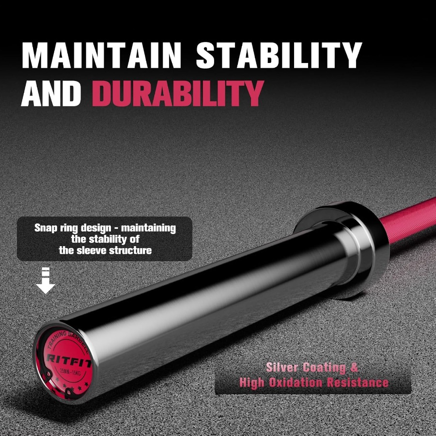 6.6FT Barbell for Strength and - огляд і ціна Barbell Curl Bar