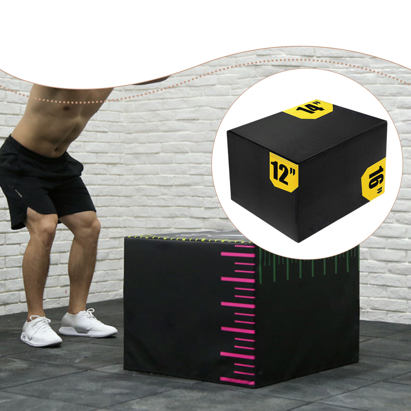 3 in 1 Plyometric Jumping Box  - огляд і ціна Home Gym Jump Box