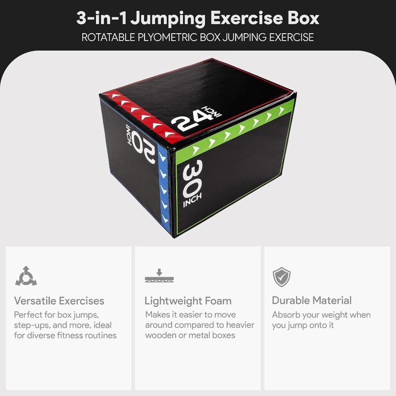 BalanceFrom 3-in-1 Foam Plyome - огляд і ціна Home Gym Jump Box