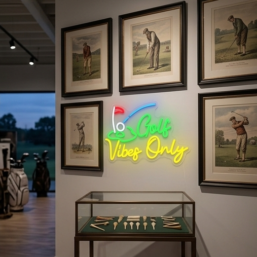 Golf Vibes Only Neon Sign – US - огляд і ціна Home Gym Vibes